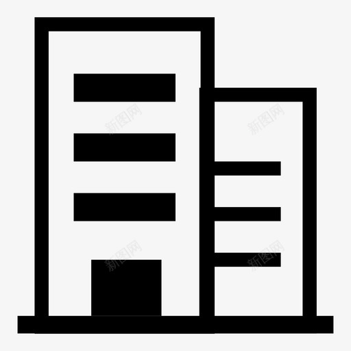 建筑减法组织图标svg_新图网 https://ixintu.com 减法 删除 办公室 工作 建筑 房子 更多 添加 组织 转发