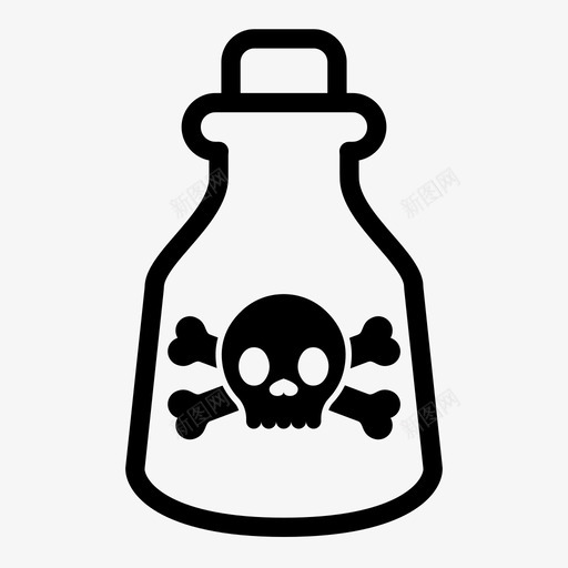 毒药骷髅海盗图标svg_新图网 https://ixintu.com 不 出售 危险 大胆 持有 死亡 毒药 海盗 骷髅 黄金