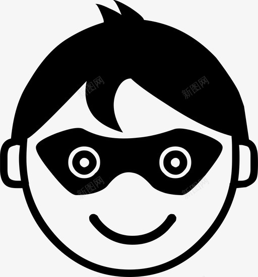 超级英雄明星人物图标svg_新图网 https://ixintu.com 人物 明星 演员 脸 表演者 角色 超级男孩 超级英雄 面具