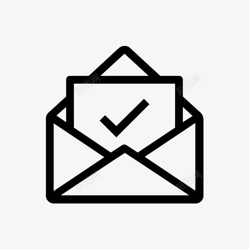 录取通知书欢迎信假期图标svg_新图网 https://ixintu.com 信封信 假期 入学 勾选 录取通知书 批准 接待 欢迎信 确认 邮寄