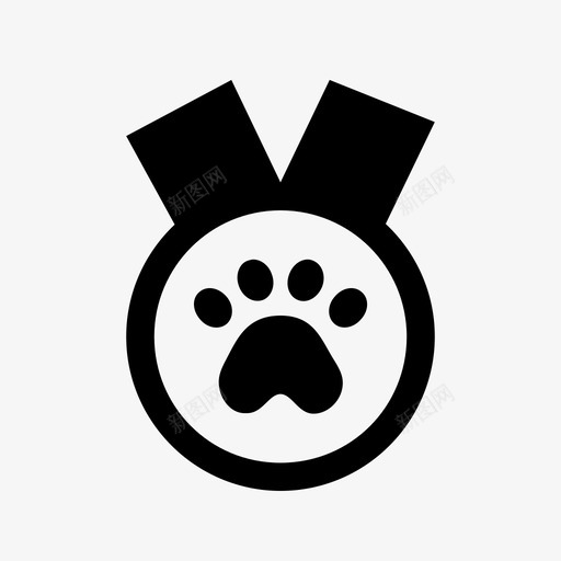 奖牌宠物奖品可爱的图标svg_新图网 https://ixintu.com 动物 可爱的 奖品 奖品和奖章 奖牌宠物 家 狗 获奖者