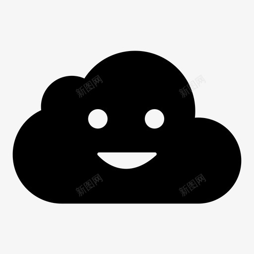 开心云微笑满足图标svg_新图网 https://ixintu.com 图形 开心云 微笑 情感云 打开 文档 满足 点击 笑脸云 简历