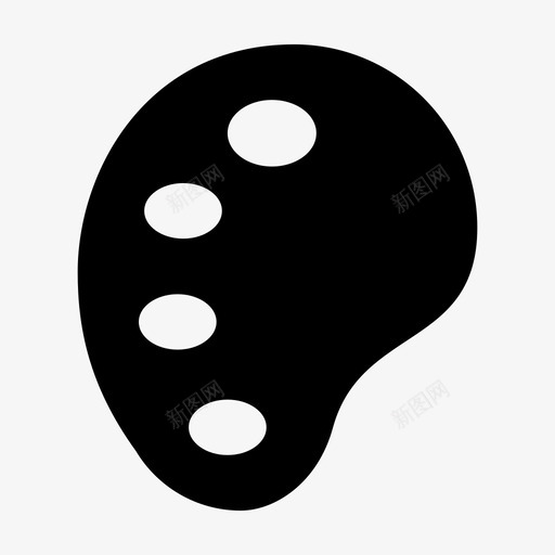 画板画作画师图标svg_新图网 https://ixintu.com 字形 文章 材料 画作 画师 画板 画笔 艺术颜料 调色板 项目