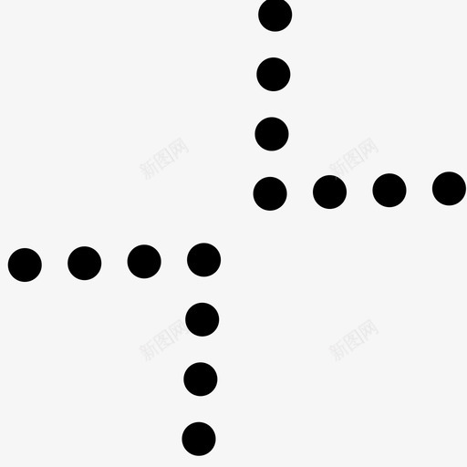 箭头反方向箭头点图标svg_新图网 https://ixintu.com 箭头反方向 箭头点