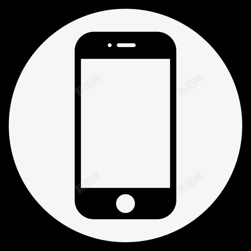 黑色iphone智能手机iphone苹果智能手机图标svg_新图网 https://ixintu.com 智能手机iphone苹果智能手机 黑色iphone