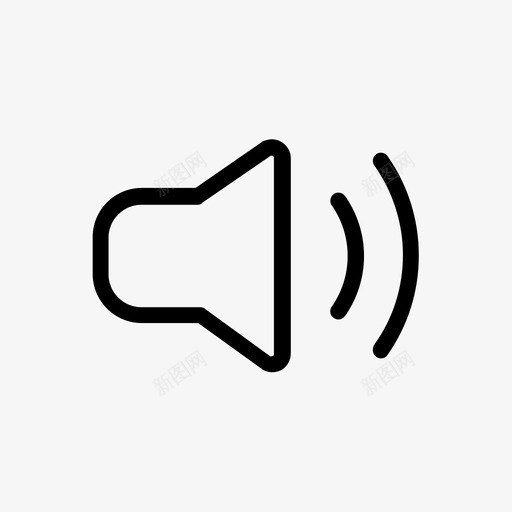 扬声器大声音乐图标svg_新图网 https://ixintu.com 声音 大声 小轮廓 录音 打开 扬声器 软 音乐 音量