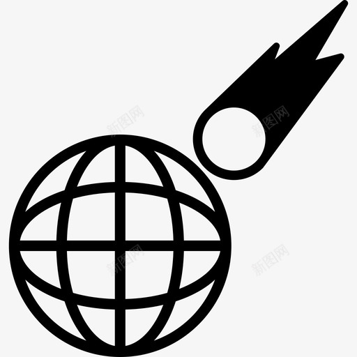 彗星到行星的网格形状空间图标svg_新图网 https://ixintu.com 彗星到行星的网格 形状 空间图标