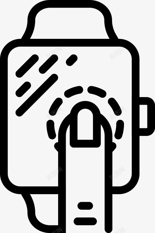 smartwatch单击信息手图标svg_新图网 https://ixintu.com smartwatch单击 smashicons手势轮廓 信息 分析 手 手势 手指 文档 视图