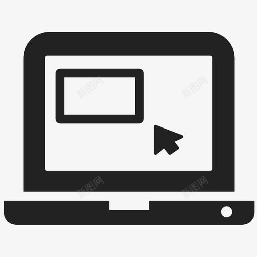 笔记本工作区高图标svg_新图网 https://ixintu.com 光标 加 另一个 工作区 忽略 拖放 移动 笔记本 符号 选择内容 高
