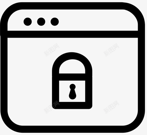 锁窗户图标svg_新图网 https://ixintu.com 窗户 锁