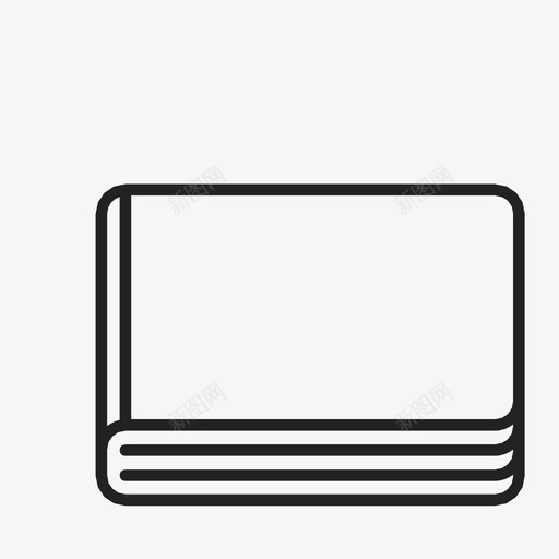 素描本阅读便笺图标svg_新图网 https://ixintu.com 便笺 相册 空白 笔记 素描本 绘图 绘画 阅读