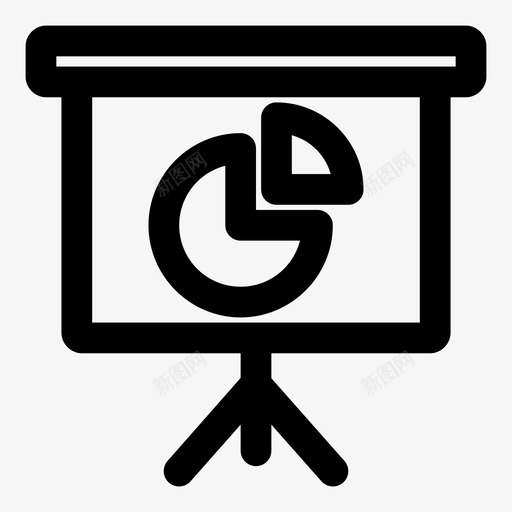 饼图表示报表图标svg_新图网 https://ixintu.com 业务 企业财务图完全加粗 会计 分析 报表 显示 正图 测量 统计 表示 饼图