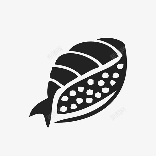 寿司菜鱼图标svg_新图网 https://ixintu.com 寿司 日本 米 菜 虾 醋 食物 饭 鱼