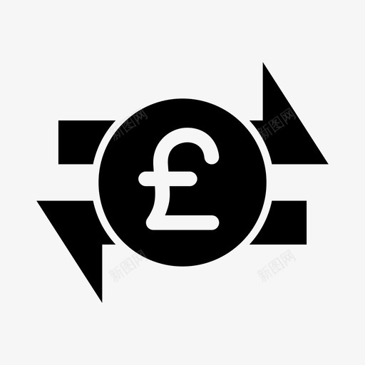 英镑转账严肃公开图标svg_新图网 https://ixintu.com 严肃 公开 分析 图形 在线转账 文件 汇款 现金 英镑转账 著名图标字形