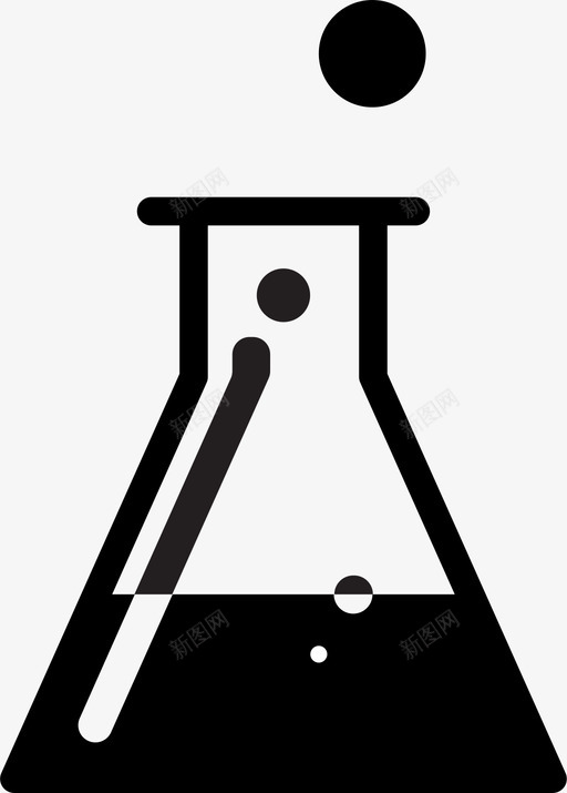 锥形烧瓶试管科学图标svg_新图网 https://ixintu.com 化学 实验 实验室 气泡 测试 液体 烧杯 科学 试管 锥形烧瓶