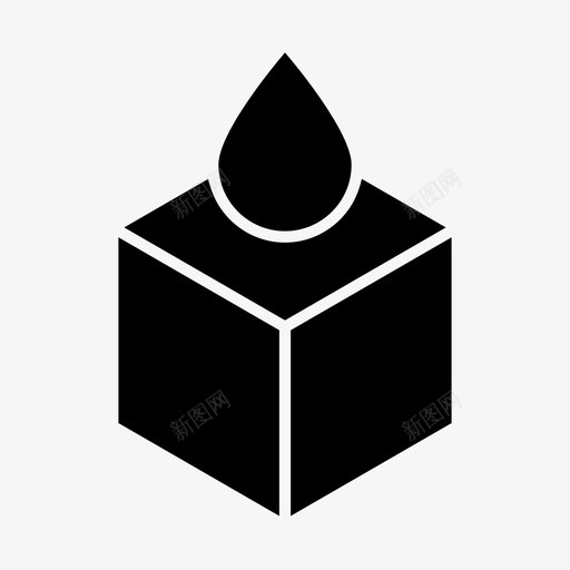 3d打印3d打印机立方体图标svg_新图网 https://ixintu.com 3d打印 3d打印机 图形 复制 大 撕裂 立方体