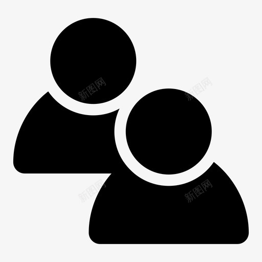用户潮汐社交图标svg_新图网 https://ixintu.com 会员 基本图标 徽章 最新技术 朋友 潮汐 用户 社交 跳动 连接 震颤