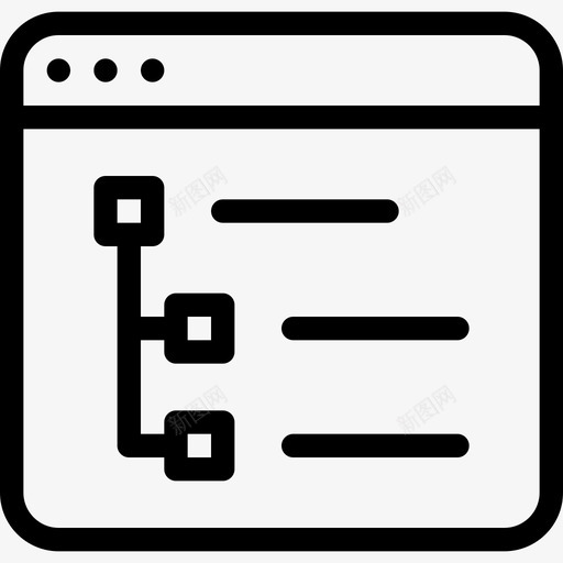 树状视图已售否图标svg_新图网 https://ixintu.com 保留 否 已售 应用程序 放大 树状视图 窗口 窗口和应用程序行图标 粗体 金色