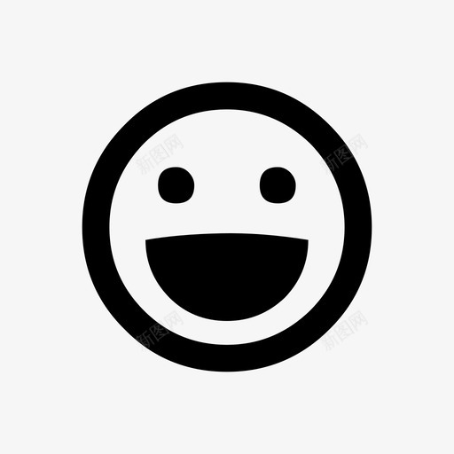 笑脸表情情绪图标svg_新图网 https://ixintu.com 和平 快乐 情绪 感觉被爱 无压力 笑脸 脸 表情