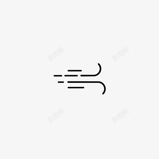 有风展品物体图标svg_新图网 https://ixintu.com 天气 展品 有风 材料 物体 物品 雾