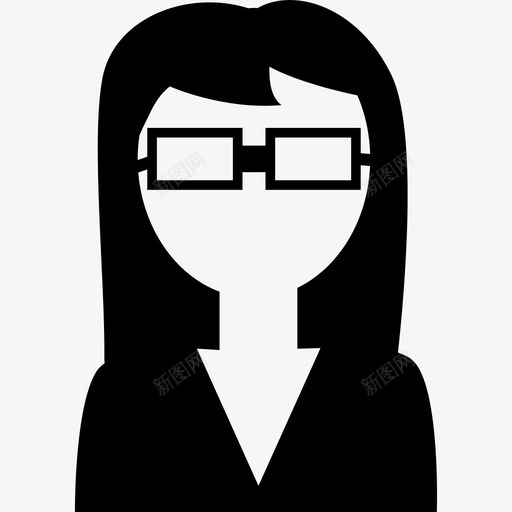 戴眼镜的女性科学专家人物科学偶像图标svg_新图网 https://ixintu.com 人物 戴眼镜的女性科学专家 科学偶像