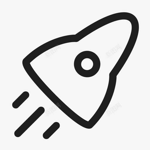 太空船白底黑图标svg_新图网 https://ixintu.com 太空船 白底黑