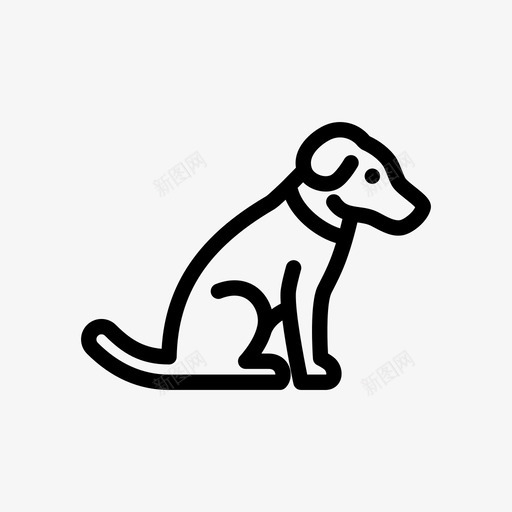 狗小狗宠物图标svg_新图网 https://ixintu.com hold 不 出售 大 大胆 宠物 小狗 狗 猎犬 金色