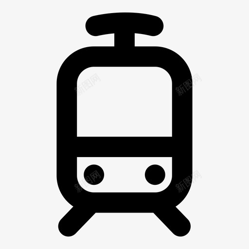 有轨电车旅游交通图标svg_新图网 https://ixintu.com 交通 交通轮廓粗体 地铁 城市 支付 旅游 有轨电车 火车 车站 铁路