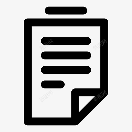 剪贴板信号阅读图标svg_新图网 https://ixintu.com lino 书写 信号 列表 剪贴板 墨水 多个 更多 标记 纸张 阅读