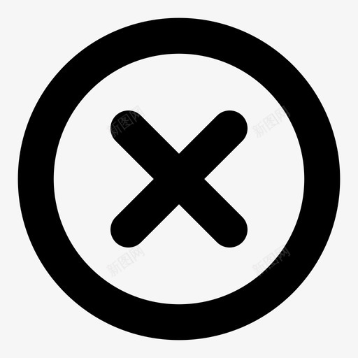 取消软件删除图标svg_新图网 https://ixintu.com 停止 关闭 删除 取消 完成 笔记本电脑 结束 软件 退出