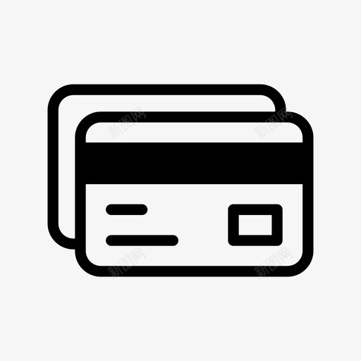 借记卡塑料卡货币图标svg_新图网 https://ixintu.com 信用卡 借记卡 刷卡 危险品 塑料卡 扣除 收费 货币 货币和金融 费用 银行卡