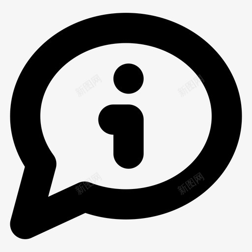 信息标志消息图标svg_新图网 https://ixintu.com 信息 帮助 指示 标志 标记 注释 消息 添加 迷你聊天评论加粗 高