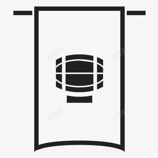 啤酒横幅标志爱尔兰语图标svg_新图网 https://ixintu.com 啤酒横幅 导游 布料 旗帜 标志 波浪 爱尔兰语 酒精 饮料
