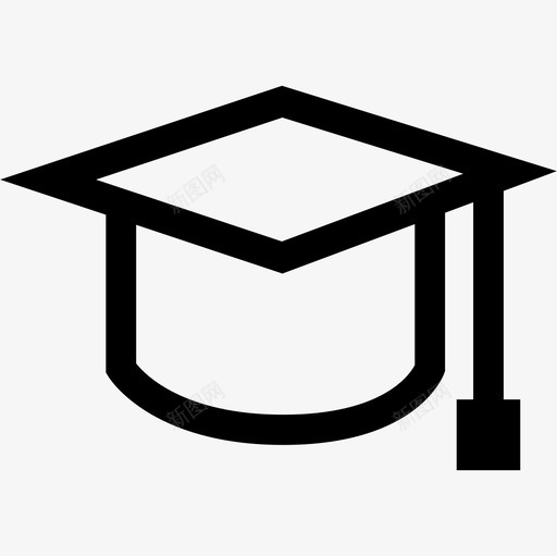 毕业帽大纲学历学历1图标svg_新图网 https://ixintu.com 学历 学历1 毕业帽大纲