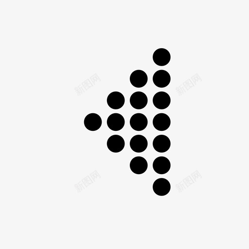 左箭头后退光标图标svg_新图网 https://ixintu.com 上一个 光标 后退 左箭头 方向 移动 箭头点 返回