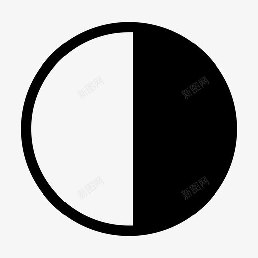 一半百分比图标svg_新图网 https://ixintu.com 一半 百分比