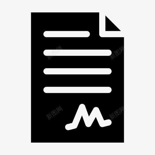 合同签订简历打开图标svg_新图网 https://ixintu.com 公司 协议 合作 合同签署 合同签订 商务合同 商务和财务字形 打开 文档 查看 点击 简历