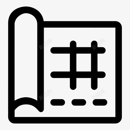 蓝图建筑师建筑图标svg_新图网 https://ixintu.com 地图 建筑 建筑师 想法 素描 蓝图 计划