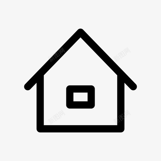 住宅建筑按钮图标svg_新图网 https://ixintu.com 主 住宅 吊舱 建筑 房子 按钮 用户界面 结构