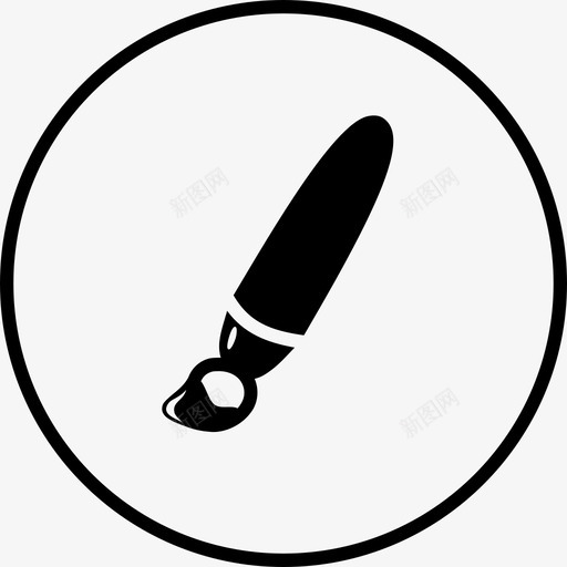 画笔苦难信号图标svg_新图网 https://ixintu.com 信号 圆形固体工具 对立面 工具 悲伤 画笔 痛苦 色彩 艺术 苦难