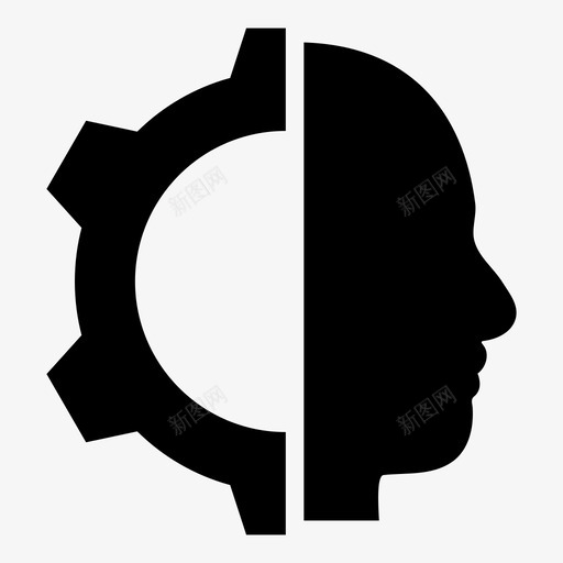 机器人非人类神经学图标svg_新图网 https://ixintu.com 人工智能 克隆人 安卓 无人机 智能 机器 机器人 神经学 非人类 齿轮