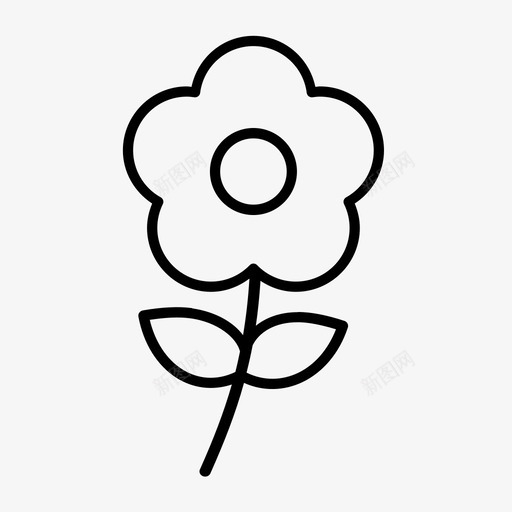 花粗体金色图标svg_新图网 https://ixintu.com hold 不 出售 植物 粗体 自然 花 花瓣 金色