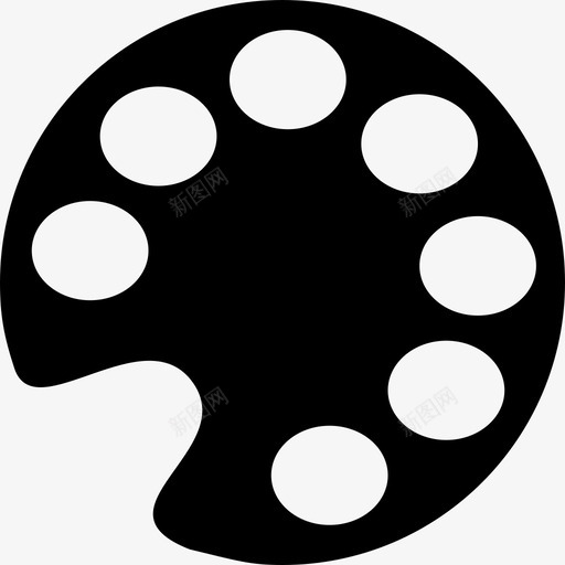 调色板艺术学术2图标svg_新图网 https://ixintu.com 学术2 艺术 调色板