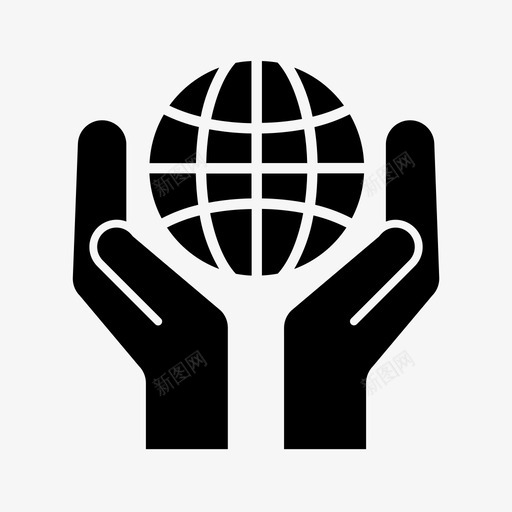 手和地球仪手和手掌图标svg_新图网 https://ixintu.com 手和地球仪 手和手掌