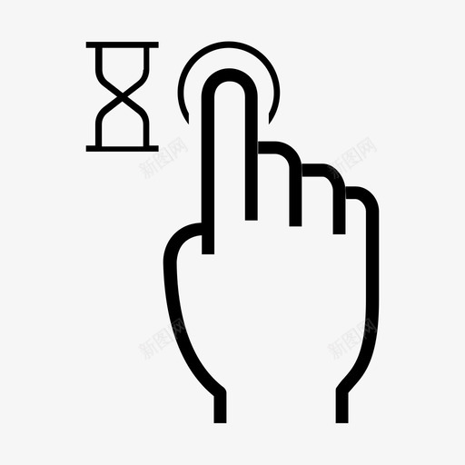 保持制表位手势图标svg_新图网 https://ixintu.com 保持制表位 手势
