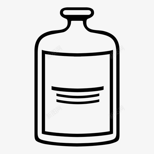 魔法瓶签名简历图标svg_新图网 https://ixintu.com 开始 弓箭手 淋水 点击 瓶子 签名 简历 罐子 药剂 魔法瓶