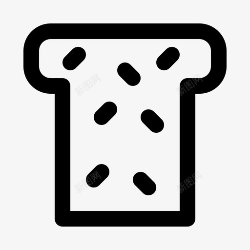 烤面包超市大卖场图标svg_新图网 https://ixintu.com poptart 产品 商业 大卖场 早餐 烤面包 热的 超市 面包 食品