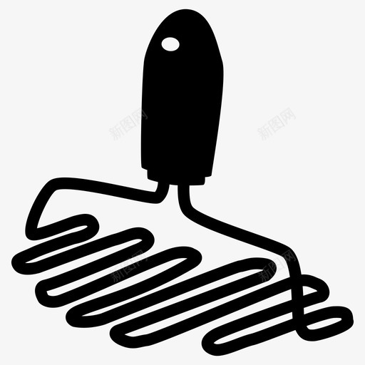 马铃薯捣碎机蔬菜器具图标svg_新图网 https://ixintu.com 删除 压碎机 器具 指示 捣碎机 标记 检查 添加 蔬菜 马铃薯捣碎机