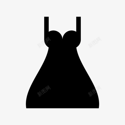 服装纺纱派对装图标svg_新图网 https://ixintu.com 一条线 塔特 女装 娃娃装 晚礼服 服装 服装材料设计图标 毛绒 派对装 纺纱 队形