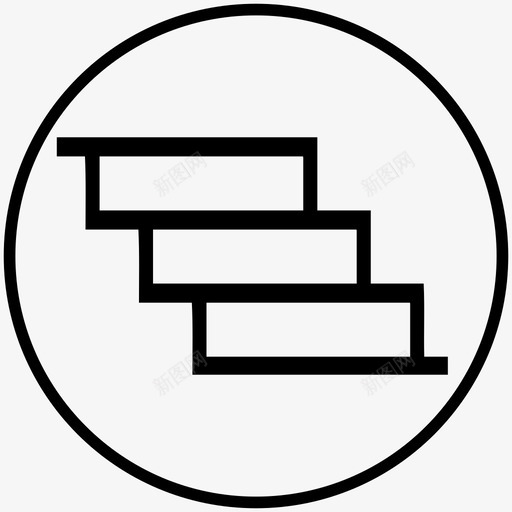 木楼梯强化木地板图标svg_新图网 https://ixintu.com 强化木地板 木楼梯
